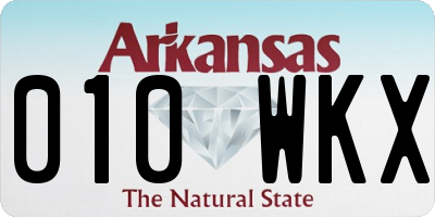 AR license plate 010WKX