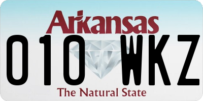 AR license plate 010WKZ