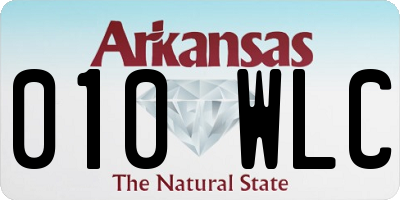 AR license plate 010WLC