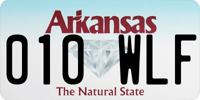 AR license plate 010WLF