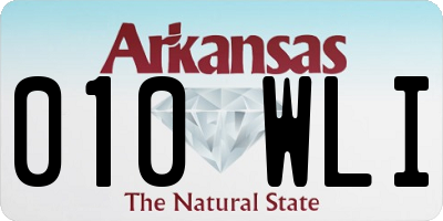 AR license plate 010WLI