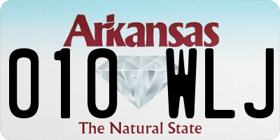 AR license plate 010WLJ