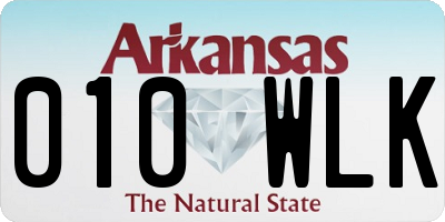 AR license plate 010WLK