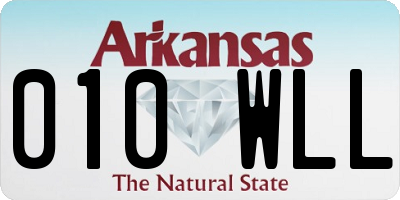 AR license plate 010WLL