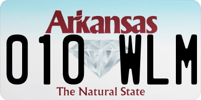 AR license plate 010WLM