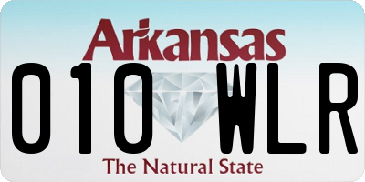 AR license plate 010WLR