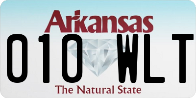 AR license plate 010WLT