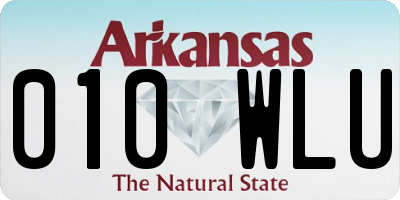 AR license plate 010WLU