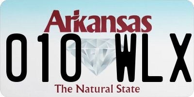 AR license plate 010WLX