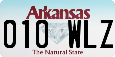 AR license plate 010WLZ