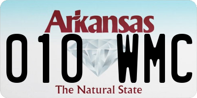 AR license plate 010WMC