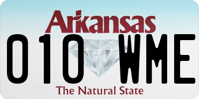 AR license plate 010WME