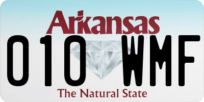 AR license plate 010WMF