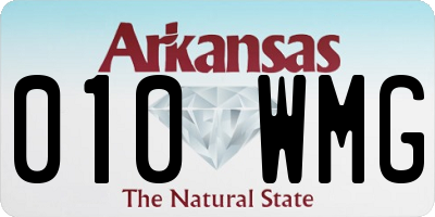 AR license plate 010WMG