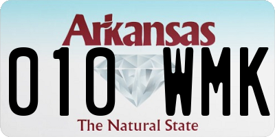 AR license plate 010WMK