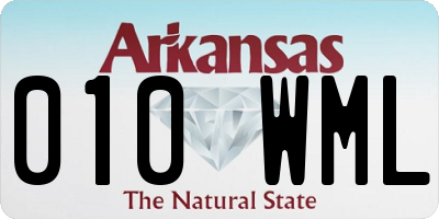 AR license plate 010WML