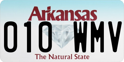 AR license plate 010WMV