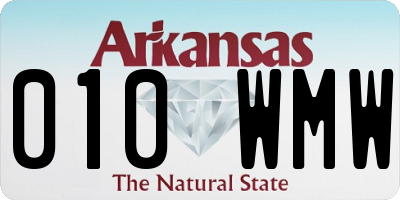 AR license plate 010WMW