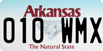 AR license plate 010WMX