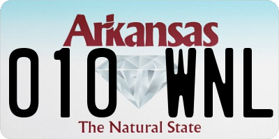 AR license plate 010WNL