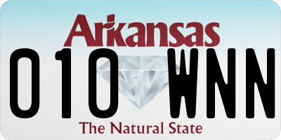 AR license plate 010WNN