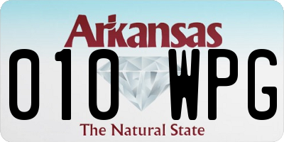 AR license plate 010WPG