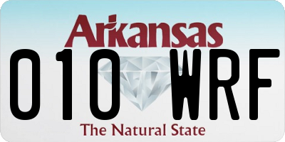 AR license plate 010WRF
