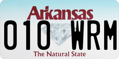 AR license plate 010WRM