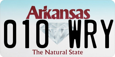 AR license plate 010WRY