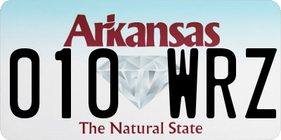 AR license plate 010WRZ