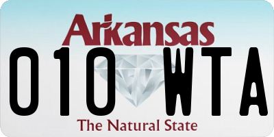 AR license plate 010WTA