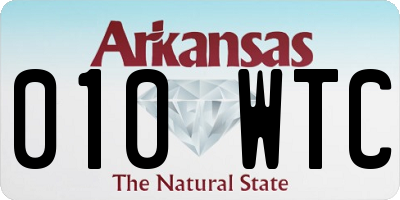 AR license plate 010WTC