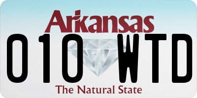 AR license plate 010WTD
