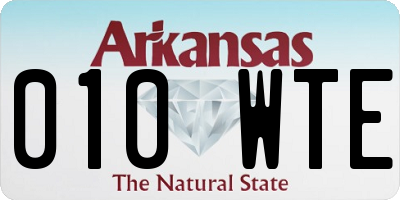 AR license plate 010WTE