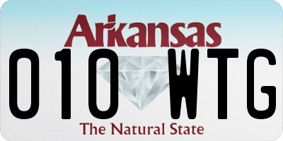 AR license plate 010WTG