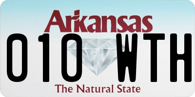 AR license plate 010WTH