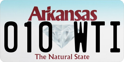 AR license plate 010WTI