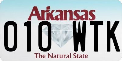 AR license plate 010WTK