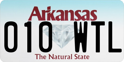 AR license plate 010WTL