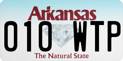 AR license plate 010WTP