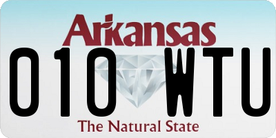 AR license plate 010WTU