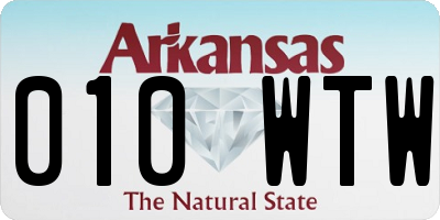 AR license plate 010WTW
