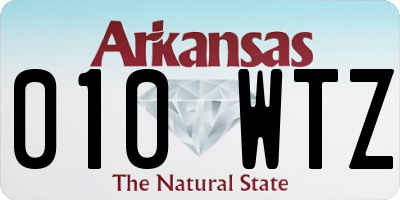 AR license plate 010WTZ