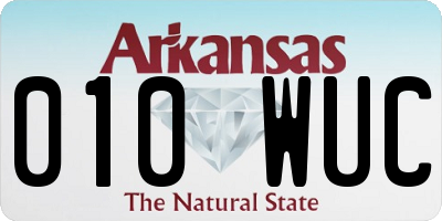 AR license plate 010WUC