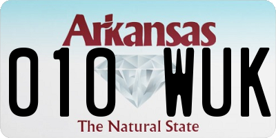 AR license plate 010WUK
