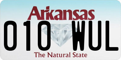 AR license plate 010WUL