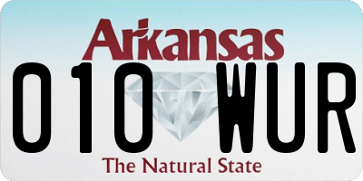 AR license plate 010WUR