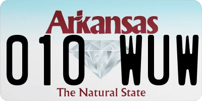 AR license plate 010WUW
