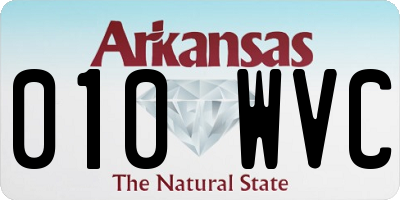 AR license plate 010WVC