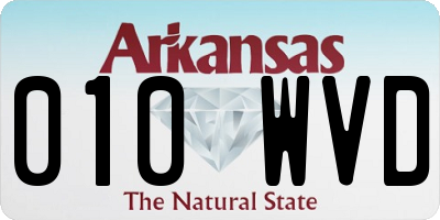 AR license plate 010WVD